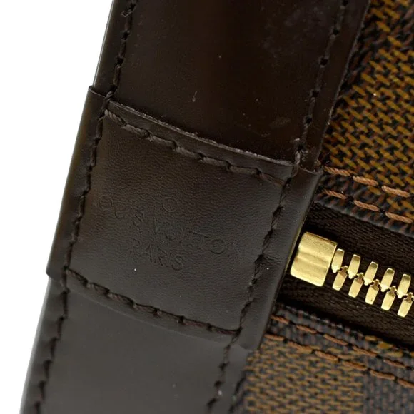 LOUIS VUITTON  Alma PM Damier Ebene Satchel Bag Brown - Picture 10 of 14